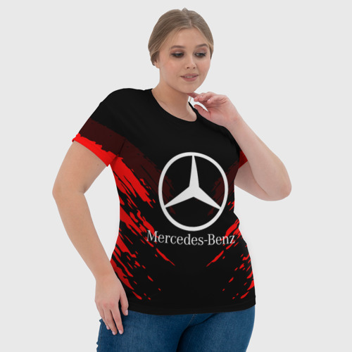 Женская футболка 3D с принтом MERCEDES-BENZ SPORT COLLECTION, фото #4