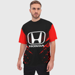 Мужская футболка oversize 3D Honda sport collection - фото 2