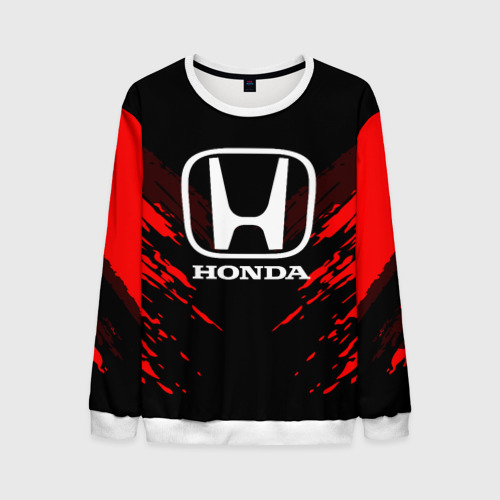 Мужской свитшот 3D Honda sport collection, цвет белый