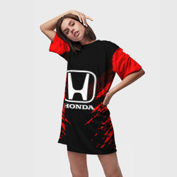 Платье-футболка 3D Honda sport collection - фото 2