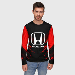 Мужской лонгслив 3D Honda sport collection - фото 2