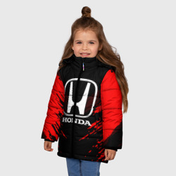 Зимняя куртка для девочек 3D Honda sport collection - фото 2