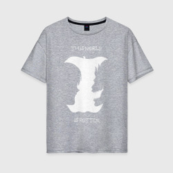 Женская футболка хлопок Oversize Rotten