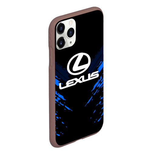 Чехол для iPhone 11 Pro Max матовый Lexus sport collection, цвет коричневый - фото 3