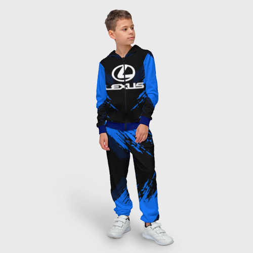 Детский костюм 3D Lexus sport collection, цвет синий - фото 3