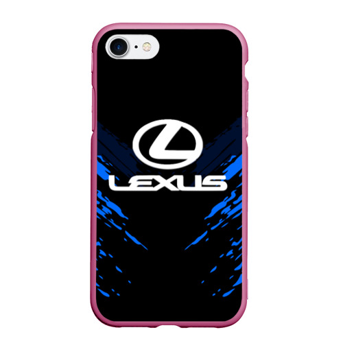 Чехол для iPhone 7/8 матовый Lexus sport collection, цвет малиновый