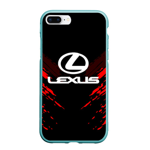 Чехол для iPhone 7Plus/8 Plus матовый Lexus sport collection, цвет мятный