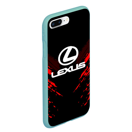 Чехол для iPhone 7Plus/8 Plus матовый Lexus sport collection, цвет мятный - фото 3