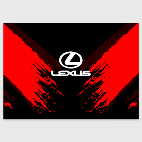 Поздравительная открытка Lexus sport collection, цвет белый