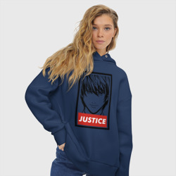 Женское худи Oversize хлопок Justice - фото 2
