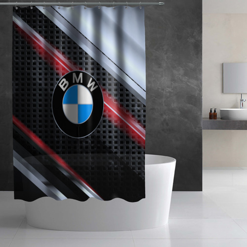 Штора 3D для ванной BMW high speed collection - фото 3