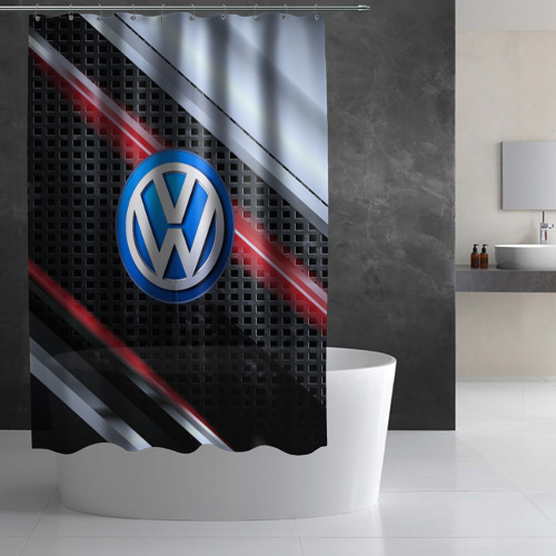 Штора 3D для ванной Volkswagen high Speed - фото 3