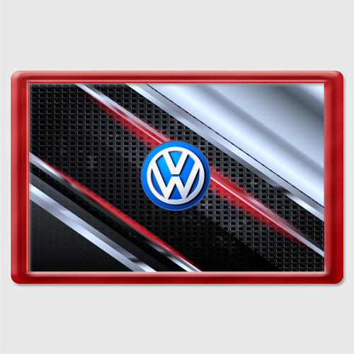Магнит 45*70 Volkswagen high Speed, цвет красный