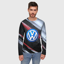 Мужской лонгслив 3D Volkswagen high Speed - фото 2