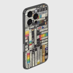 Чехол для iPhone 16 Pro силиконовый с защитой камеры VHS-кассеты - фото 2
