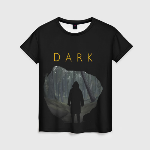 Женская футболка 3D dark_3