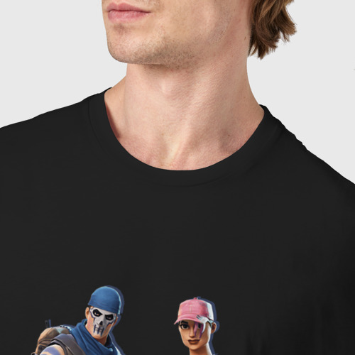 Мужская футболка хлопок Fortnite 5, цвет черный - фото 6
