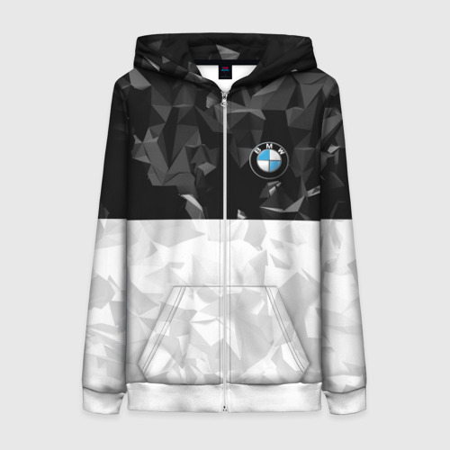 Женская Толстовка на молнии BMW BLACK COLLECTION    (3D)