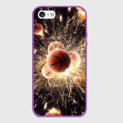 Чехол для iPhone 5/5S матовый Звезда баскетбола