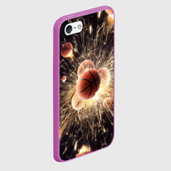 Чехол для iPhone 5/5S матовый Звезда баскетбола - фото 2