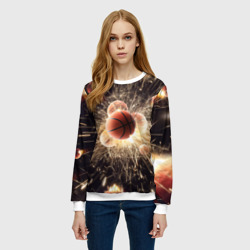 Женский свитшот 3D Звезда баскетбола - фото 2