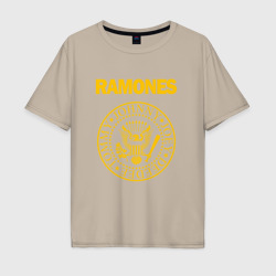 Мужская футболка хлопок Oversize Ramones