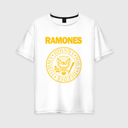 Женская футболка хлопок Oversize Ramones