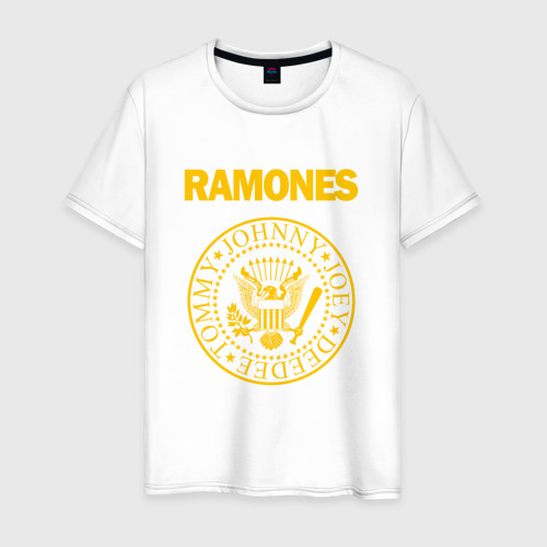 Мужская футболка хлопок Ramones, цвет белый