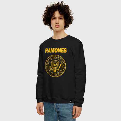 Мужской свитшот хлопок Ramones, цвет черный - фото 3