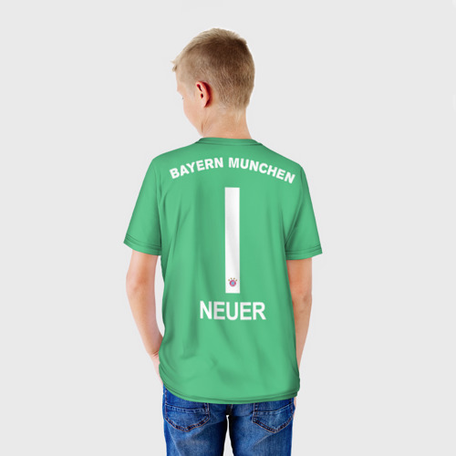 Детская футболка 3D Нойер Бавария ВР, цвет 3D печать - фото 4
