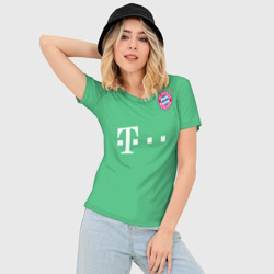 Женская футболка 3D Slim Нойер Бавария ВР - фото 2