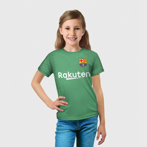 Детская футболка 3D с принтом Ter Stegen GK, вид сбоку #3