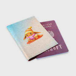 Обложка для паспорта матовая кожа Покемон Иви - фото 2