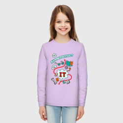 Детский лонгслив хлопок Яжпрограммист - фото 2