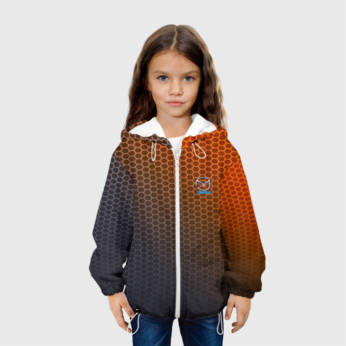 Детская куртка 3D MAZDA carbon uniform 2018, цвет белый - фото 4