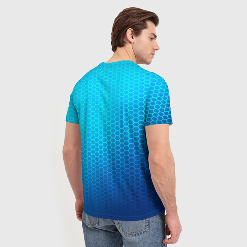 Мужская футболка 3D Volkswagen carbon uniform 2018 - фото 4