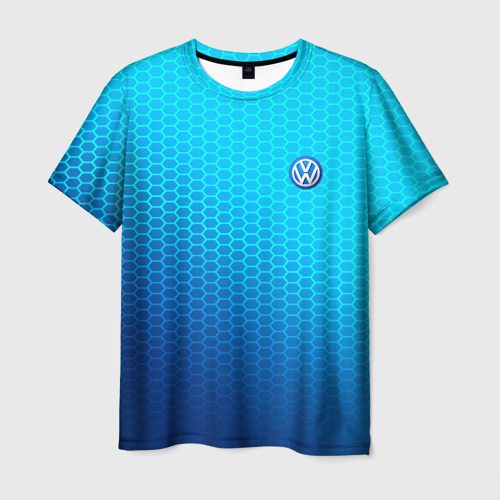 Мужская футболка 3D Volkswagen carbon uniform 2018