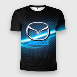 Мужская футболка 3D Slim Mazda machine motor XXI