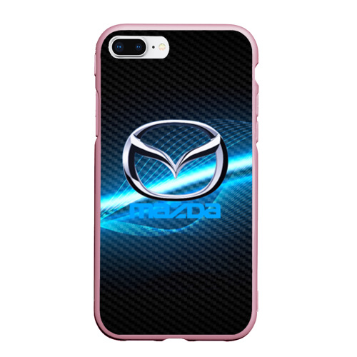 Чехол для iPhone 7Plus/8 Plus матовый Mazda machine motor XXI, цвет розовый