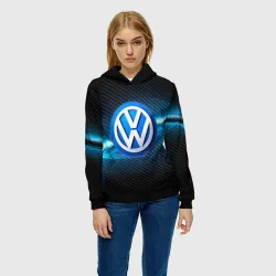 Женская толстовка 3D Volkswagen machine motor XXI - фото 2