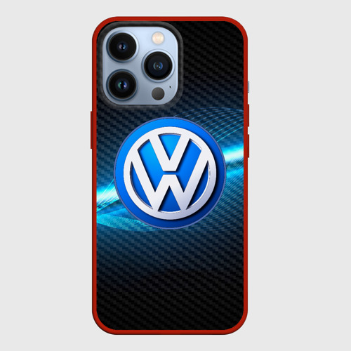 Чехол для iPhone 13 Pro Volkswagen machine motor XXI, цвет красный