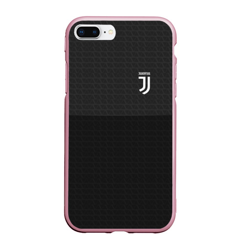 Чехол для iPhone 7Plus/8 Plus матовый Juventus Ювентус, цвет розовый