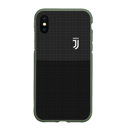 Чехол для iPhone XS Max матовый Juventus Ювентус, цвет темно-зеленый