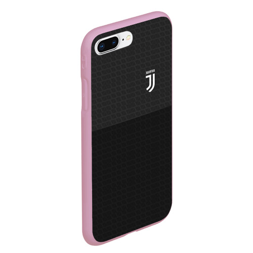 Чехол для iPhone 7Plus/8 Plus матовый Juventus Ювентус, цвет розовый - фото 3