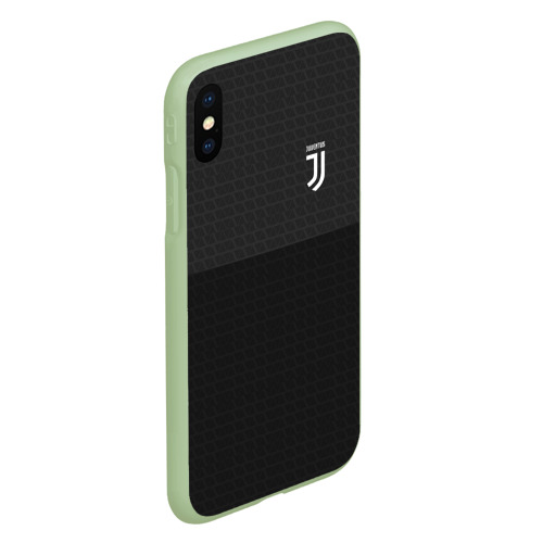 Чехол для iPhone XS Max матовый Juventus Ювентус, цвет салатовый - фото 3