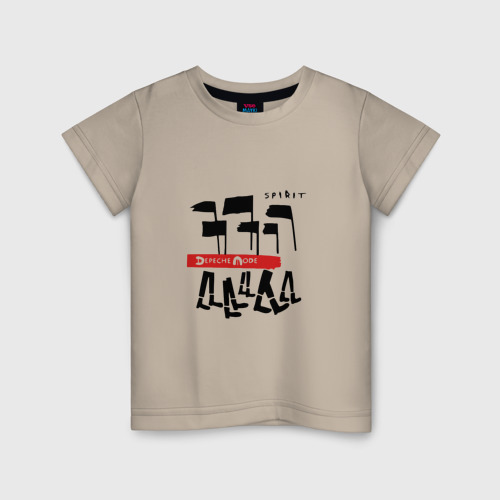 Детская футболка хлопок Depeche Mode, Spirit, цвет миндальный