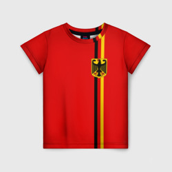 Детская футболка 3D Германия, лента с гербом