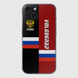 Чехол для iPhone 15 силиконовый с защитой камеры Volgograd Волгоград