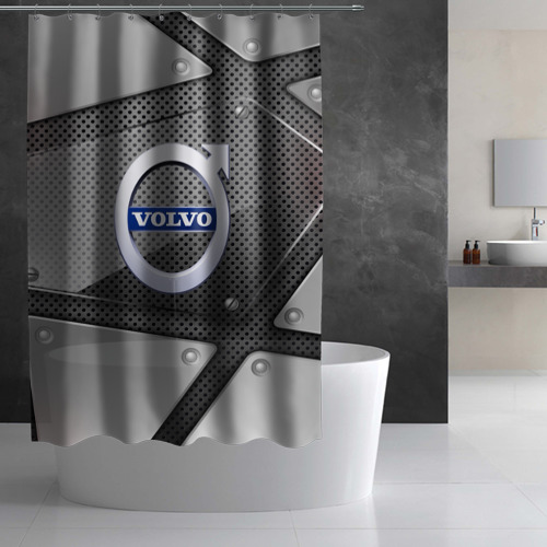 Штора 3D для ванной Volvo metalic 2018 - фото 2
