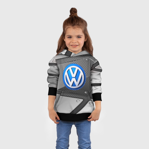 Детская толстовка 3D Volkswagen metalic 2018, цвет черный - фото 4